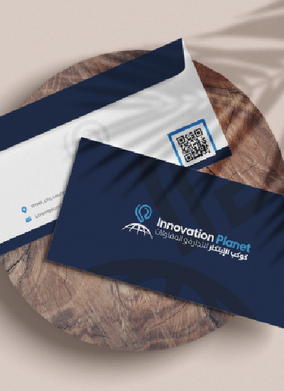 تصميم الهوية البصرية لشركة كوكب الابتكار